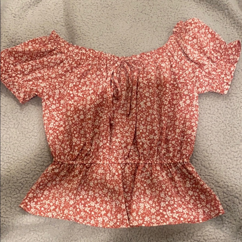 pink floral top